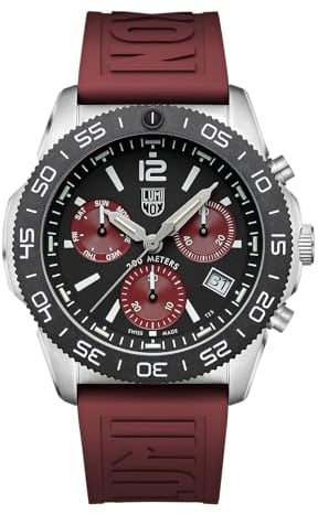 Luminox Reloj Cronógrafo para Hombres de Cuarzo Suizo con Correa en Caucho XS.3155.1