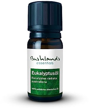 Eukalyptusöl 10 ml - von der Edel-Eukalyptuspflanze Eucalyptus radiata, aus australischem Anbau, besonders hochwertig, 100% naturrein von Bushlands essentials