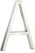 HASWARE Panneau De NuméRo De Maison Flottant: 5 Pouce (12cm) Signalisation De Porte Moderne – Frappant Pour Les Chiffres D'Adresse De Rue (A, Argent)