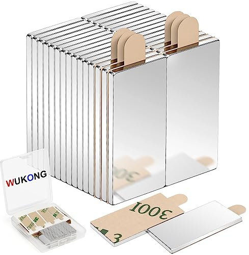 Wukong 30 Pezzo Mini Calamita Adesive Forti, 20×10×1mm Magnete Potente Calamite Piccole, Magneti Neodimio Calamite Barre per Artigianato, fai da te, Cucina e Ufficio