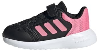adidas TENSAUR Run 3.0 Shoes Infants, Scarpe da Corsa Unisex-Bambini, Core Black/Bliss Pink/Cloud White, 20 EU