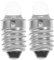 UPKOCH Ampoules De Rechange Pour Lampes De Poche 2 ampoules Led Rondes 3 v Culot E10 Mini-ampoules Miniatures Culot À Vis Installation Facile