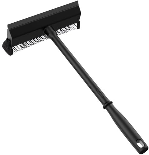 MAYOKIAAR Schwarz Fensterabzieher 20cm*39cm, Scheibenabzieher für Auto und Fenster, Robuste Reinigung für Glasoberflächen