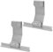 MUSISALY 2pcs Galvanized Steel Latch for Rolling Shutter Doors Black Gate Accessory