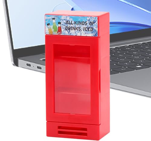 Wezalget Toy Refrigerator for Kids - Canned Beverages Miniature,Cola Vending Machine Toy Desk Ornament for Daycare Hobbyists Collectors Camping Holidays Travel Indoor Classroom Home Birthday