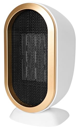 Chauffage D'appoint, Mini Radiateur Electrique 800/1200W, Radiateur Soufflant à Économie Ceramique, Protection Contre Surchauffe & Anti-Basculement, pour Salon, Chambre, Salle de Bain, Bureau