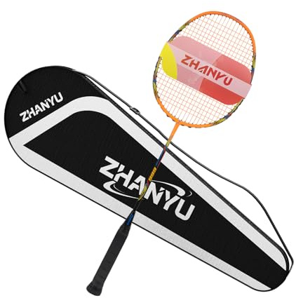 Badminton SchläGer,Badminton SchläGer Profi 100% Vollkohlenstofffaser Ultraleicht,Geeignet FüR Training Und Unterhaltung,EnthäLt 1 SchläGer Und 1 SchläGerbeutel
