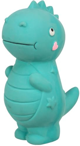 TRIXIE Dinosaur Chew Toy, Soft Latex Chew Toy with Built-in Squeaker, Soft Chew for Teeth and Gums, Interactive Toy for Small Medium Dogs, 5.5 inch