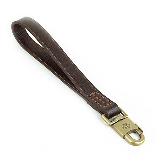 JYHY - Hundeleine aus Echtleder, geflochten, für große Hunde - für Training und Spaziergänge