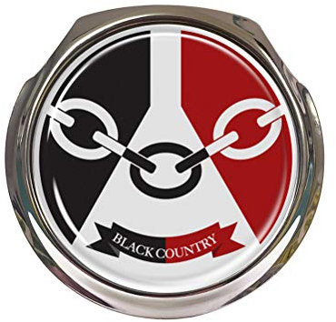 Black Country Flag Car Grille Badge With Fixings