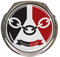 Black Country Flag Car Grille Badge With Fixings