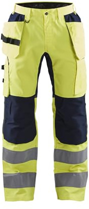 Blaklader 15521811 Hochsichtige Hose mit Stretch, Gelb/Marine, grootte C62