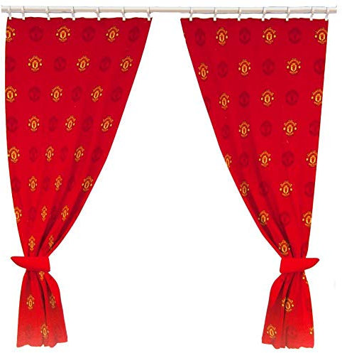 Manchester United Official Curtains (One Size) (Red)