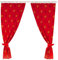 Manchester United Official Curtains (One Size) (Red)