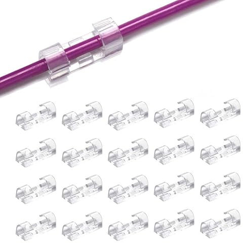 ALBOYI 40 Pack Transparent Cable Clips, Clear Adhesive Wire Holders for Home, Office & Car Dash, Self-Adhesive Cable Organiser Cord Tidy Management Clips for Desk, Wall, TV, USB Charger & PC Wires
