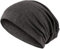 Hatstar 2in1 Reversible Damen Beanie | Damen und Herren Mütze | Baumwoll Sommermütze | Fahrradmütze (1 farbig | dunkelgrau)