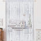AIZESI 1 rideau de perles argentées - 100 x 200 cm - Rideau de perles de cristal - Rideau de porte - Décoration d'intérieur - Rideau de fils - Rideau séparateur de pièce