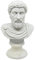 Generico Made in Italy - Statua Artistica da Collezione Fatta a Mano Alabastro - Imperatori Romani - Storia di Roma - Busto di Marco Aurelio