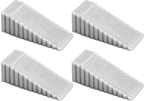 Gativs Gummi Türstopper 4 Stück Türkeil Türstopper Keil Höhenverstellbar Gummi Türkeil Rutschfest Höhenverstellbar Fensterstopper Keil Tür Keil Stopper Gummikeil Höhenverstellbar Fensterstopper Keil