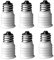 Light Bulb Socket Adapter, Light Bulb Socket Adapter E12 to E14 Lamp Bulb Converter Screw in Thread Adapter Holder 6PCS