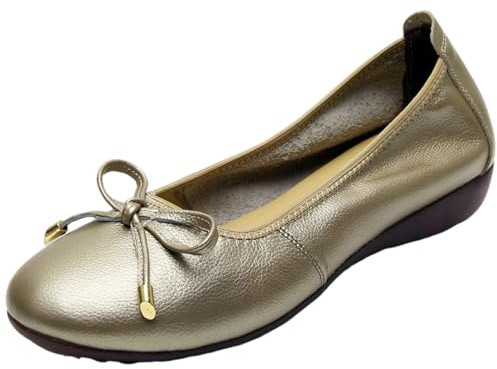 ANUFER Donna Bella Bowknot Morbida Senza Allacciatura Ballerine Pumps Scarpe Dolly