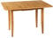 Beliani Ausziehbarer Esstisch 90/120x60cm Rubberwood Heller Holzfarbton Schublade Masela