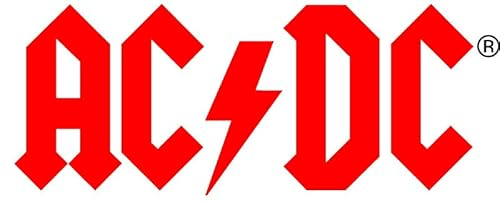 AC/DC Logo Aufkleber Sticker Angus Rock Metal Heavy ca. 16x7 cm rot