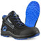BWOLF Spire S3 Scarpe Da Lavoro Uomo Alte Scarpe Di Sicurezza Donne Unisex, Impermeabile, Resistente All'olio, 4x4 Grip, Blu Nero Alto, 42 EU