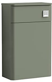 nuie RC0841 Core Modern Bathroom Floor Standing WC Toilet Unit (Concealed Cistern and Pan Not Included), 500mm, Satin Green