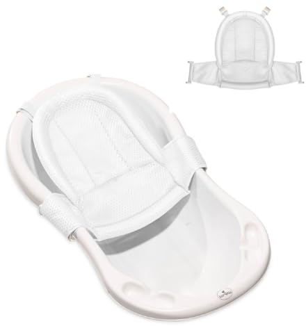 Lorelli Baby Badewannen Netz Froggy Badewanneneinsatz Kunststoff Clips ab Geburt weiß