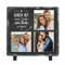 Geschenke.de Schiefertafel mit Spruch Glück ist einen Schatz wie Dich zu haben zum Aufstellen, Personalisiertes Geschenk für Verliebte 3 Fotos, Dekoration für Valentinstag, Geburtstag & Weihnachten