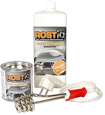 Rostio 1 litro di griglia per serbatoio + 250 ml di sigillante per serbatoio e termosifone ad immersione