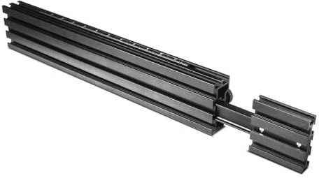 POWERTEC 71768 Telescoping Fence Extendable to 34, Miter Gauge Fence for Woodworking