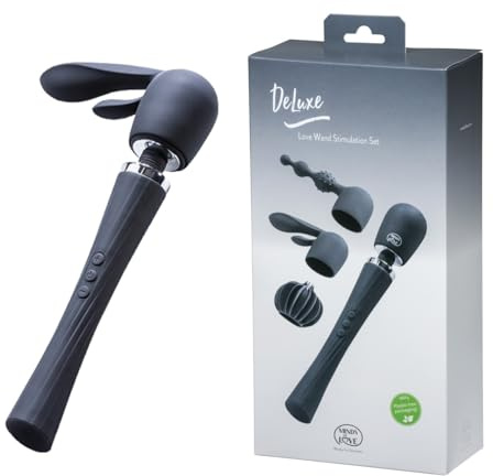 MINDS of LOVE DeLuxe Love Wand Stimulation Set Schwarz