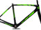 DualColorStampe Set mit 10 Aufklebern für Fahrradrahmen, Fahrradaufkleber, Rahmen-Aufkleber, MTB, universeller Schutz, Code B0170 (fluoreszierendes Grün)