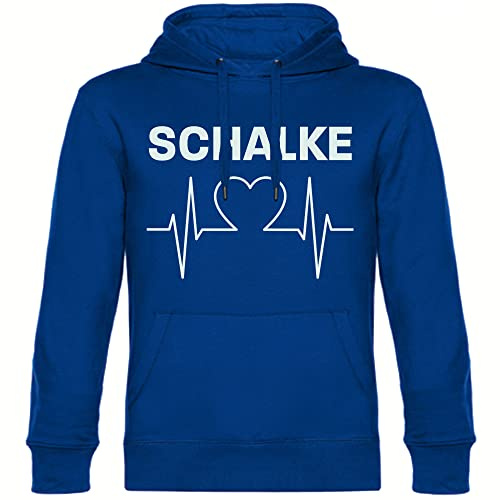 multifanshop Kapuzen Sweatshirt - Schalke - Herzschlag