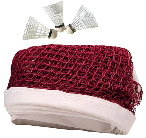 KOAHDE Filet de Badminton Portable,Filet de Badminton Pliable,Filet de Volley-Ball de Tennis Pliable Réglable,Filet de Badminton en Nylon,Filet de Badminton Portable pour Intérieur/Extérieur