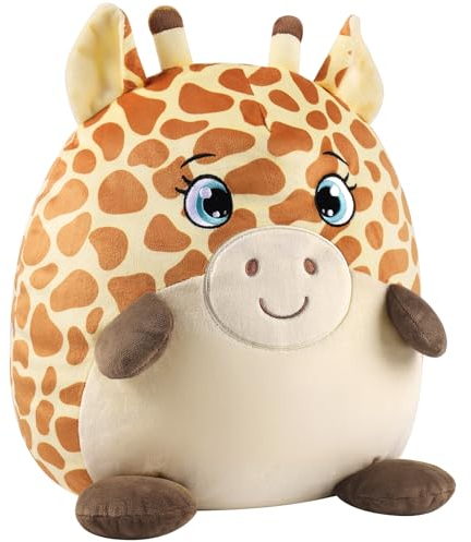 GAGAKU Plüschkissen 30cm Plüschtier Kuscheltie für Kinder Erwachsene süßes Stofftier Geschenk für Geburtstag Jahrestag (Giraffe)