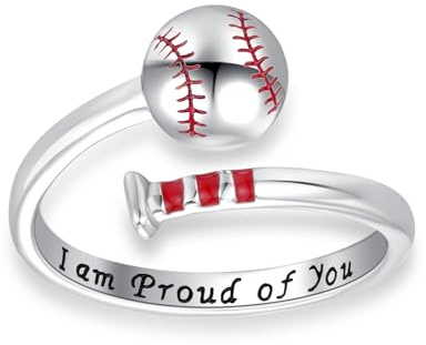 Inspirationsring 925 Sterling Silber Verstellbar für Damen mit Glaubens & Motivations Motiven - Religiös, Senfkorn, Baseball, Unendlichkeit, Gravur Geschenk