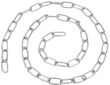 Durdiiy 3 Metres Length 304 Stainless Steel Chain Metal Heavy Duty Chain Links Welded Link Chain Lift for Home Prevention Theft Outdoor Camping Fence Gate Garage Doors Bicycle Security Lock