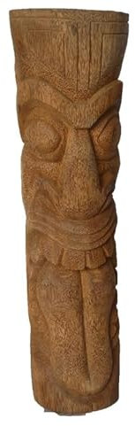 Generisch Tiki Statue Polynesia Kokusnusspalme Dekoration 100cm