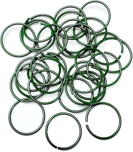 Garden Mile 100pc Coated Wire Plant Rings Circular Plant Supports For Outdoor Plants Perfect For Supporting Fragile Stems On Bamboo Canes Garden Wire For Climbing Plants