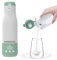 MABEROO Calienta Biberones Portátil - Calienta Leche Materna y Agua, Inalámbrico, Calentamiento Rápido, Inox, Control de Temperatura y Temporizador, Batería Recargable, Ideal para Salidas