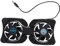 SWOOMEY Soporte de Ventilación para Laptop Plegable Portátil con Ventiladores USB Base Antideslizante y Disipación de Negro