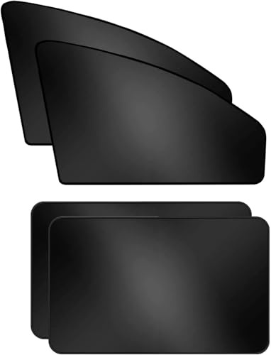 zjxhnb Car Side Window Shades for Skoda Yeti 2009-2017, Foldable Self-Adhesive Magnetic Car Blackout Blinds Sunshades Visor Privacy,Black
