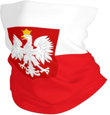 Drapeau Polonais De La Pologne Echarpe Gaiter Anti-Solaire Cache-Cou Ultra-Douce Écharpe Demi-Visage pour Vélo Extérieur Yoga 26X30CM