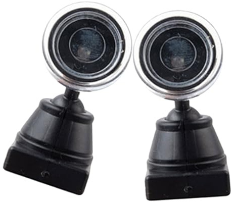 Alipis 2 Stück Miniatur Signalleuchte Modell Grüner LED strahler für Sandtisch Bauzubehör Realistisches Eisenbahn signallampen Modell für Modellbahn Landschaft und Diorama Dekoration