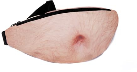 Syzplnwy 3D Beer Belly Bauchtasche, lustige Überraschung, wasserdicht, Anti-Diebstahl, Hüfttasche, Unisex-Stil für Freizeit und Kostüme