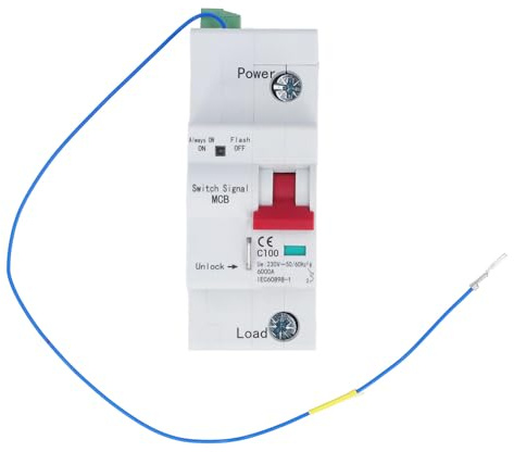 Chrees 1P Intelligenter Miniatur-Leistungsschalter für Effiziente Haussteuerung AC230V für den Privaten und Gewerblichen Gebrauch (100A)