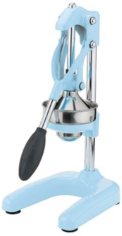 Cilio Saftpresse, schweres Metall, Pastell blau, 23 x 19 x 44 cm